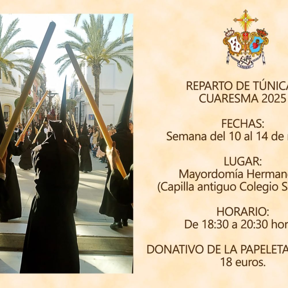 Reparto de túnicas. Cuaresma 2025