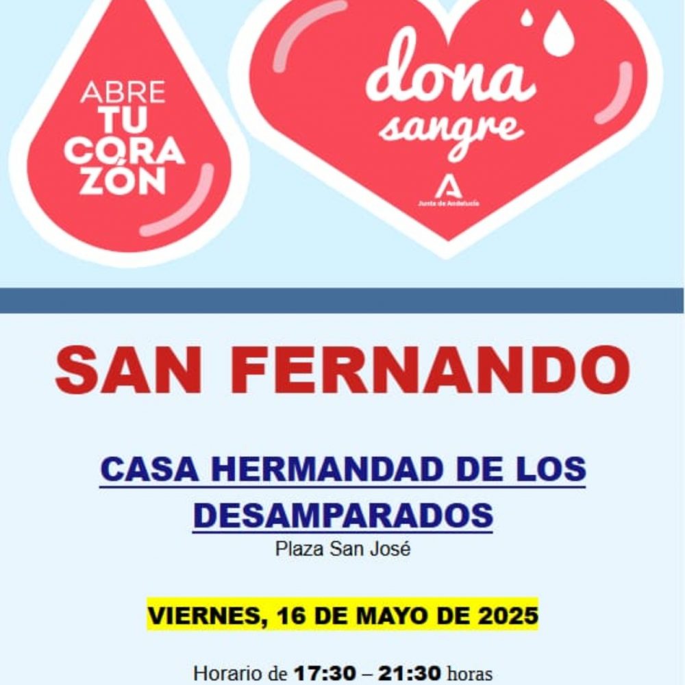 Donación de sangre Mayo 2025